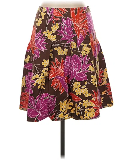 Pre-owned Caslon Casual Skirt In Burgundy