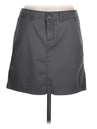 Pre-owned Caslon Casual Skirt In Gray