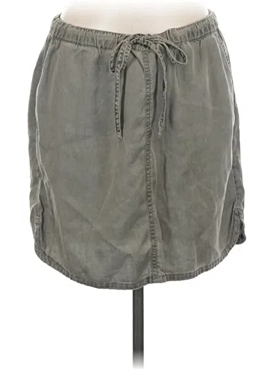 Pre-owned Caslon Casual Skirt In Gray