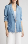 CASLON CASLON(R) CHAMBRAY BLAZER