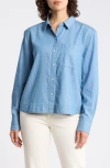 Caslon ® Chambray Core Button Front Shirt In Multi