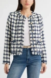 Caslon ® Check Tweed Jacket In Blue