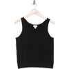 Caslon ® Classic Sleeveless Sweater In Black