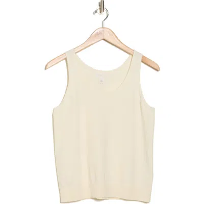 Caslon ® Classic Sleeveless Sweater In Ivory Pristine
