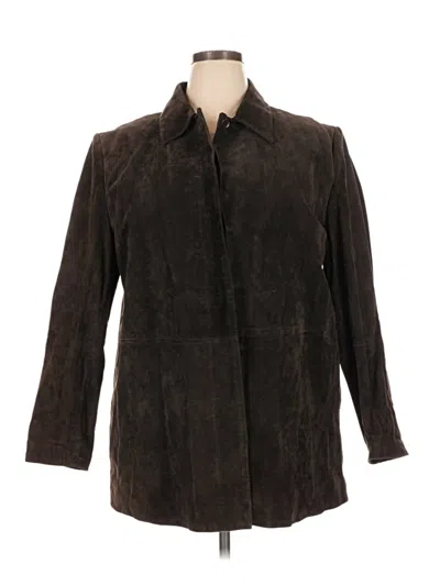Pre-owned Caslon Coat In Brown