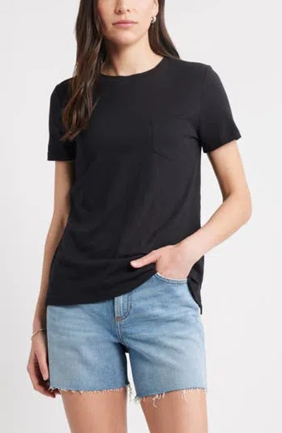 Caslon ® Cotton & Modal T-shirt In Black