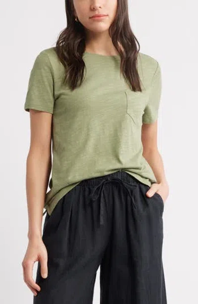 Caslon ® Cotton & Modal T-shirt In Brown