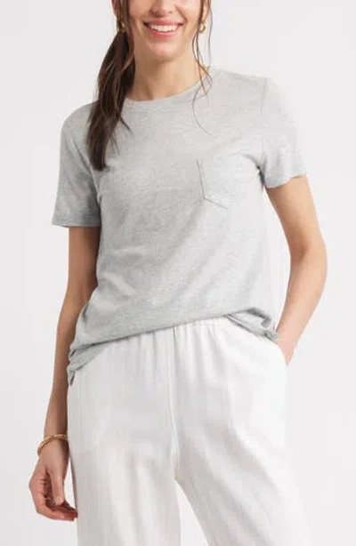 Caslon ® Cotton & Modal T-shirt In Gray