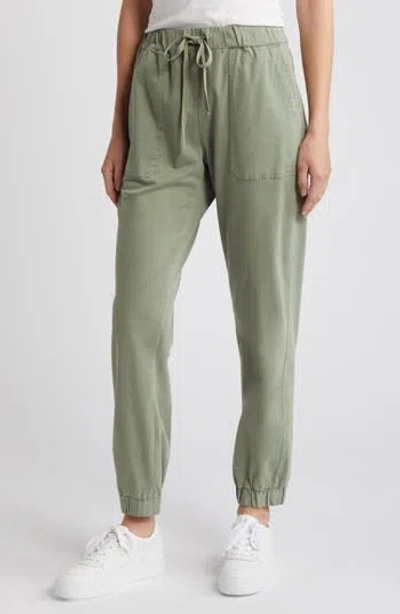 Caslon ® Cotton Blend Joggers In Green Dune