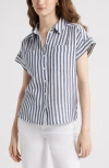 Caslon ® Cotton Gauze Button-up Shirt In Multi