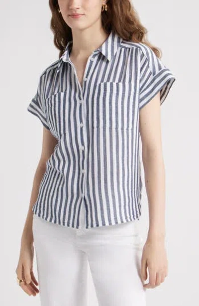 Caslon ® Cotton Gauze Button-up Shirt In Multi