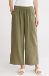 Caslon ® Cotton Gauze Pull-on Pants In Brown