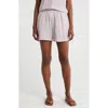 Caslon ® Cotton Gauze Shorts In Purple- White Brianne Stripe