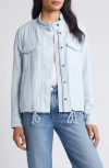 Caslon ® Cotton Gauze Utility Jacket In Blue Skyway