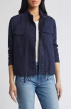 Caslon ® Cotton Gauze Utility Jacket In Navy Blazer