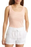 Caslon Cotton Tank In Coral Tide