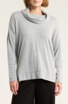 Caslon ® Cowl Neck Long Sleeve Tunic Top In Gray