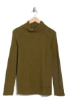 Caslon ® Cozy Cowl Neck Long Sleeve Waffle Knit Top In Green