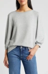 Caslon ® Cozy Knit Top In Grey Heather