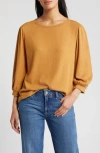 Caslon ® Cozy Knit Top In Tan Sugar