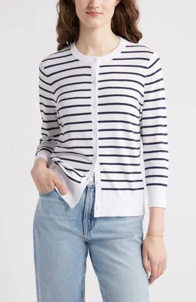 Caslon ® Crewneck Cardigan In Multi