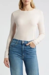 Caslon ® Crewneck Long Sleeve T-shirt In Pink Peony Bud