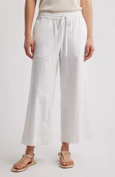 Caslon ® Crop Drawstring Pants In White