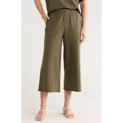 Caslon ® Crop French Terry Pants In Green