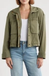 Caslon ® Crop Utility Jacket In Green