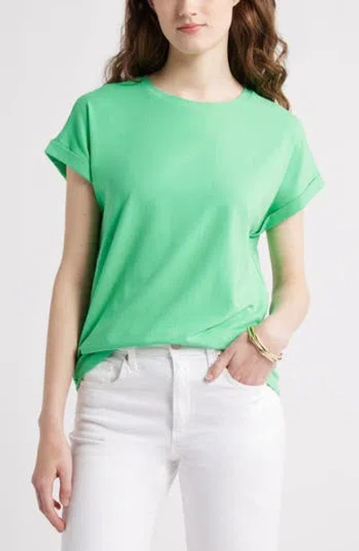 Caslon ® Cuff Sleeve T-shirt In Green