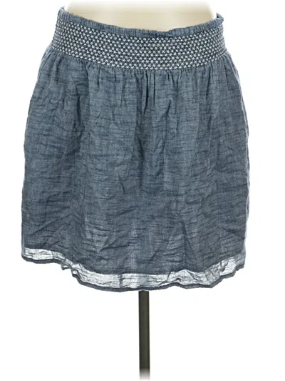 Pre-owned Caslon Denim Skirt In Blue