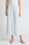 CASLON CASLON® DRAWSTRING WIDE LEG LINEN BLEND PANTS