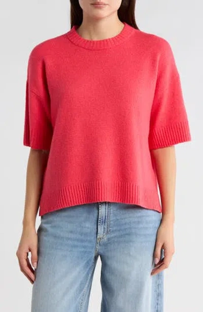 Caslon ® Drop Shoulder T-shirt Sweater In Pink