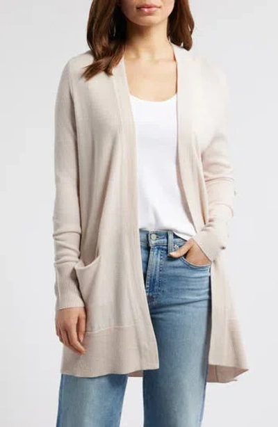 Caslon ® Everyday Open Front Cardigan In Neutral