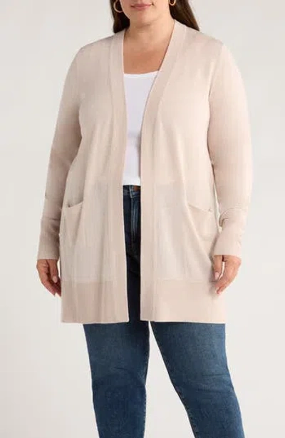 Caslon ® Everyday Open Front Cardigan In Neutral