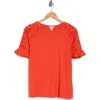 Caslon ® Eyelet Sleeve T-shirt In Red Grenadine