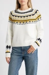 CASLON CASLON® FAIR ISLE CREWNECK PULLOVER SWEATER