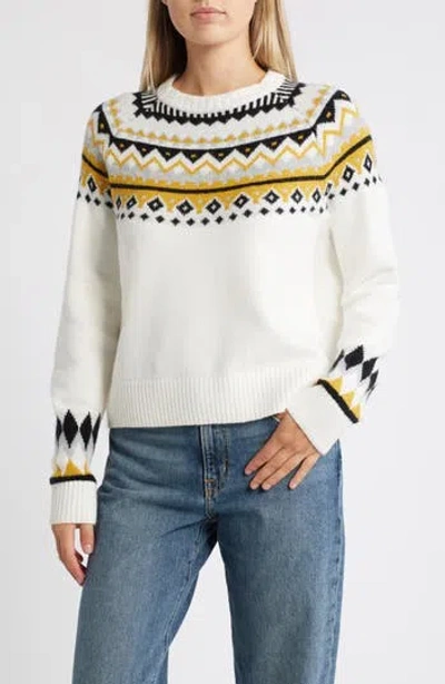 Caslon ® Fair Isle Crewneck Pullover Sweater