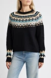 Caslon ® Fair Isle Crewneck Pullover Sweater