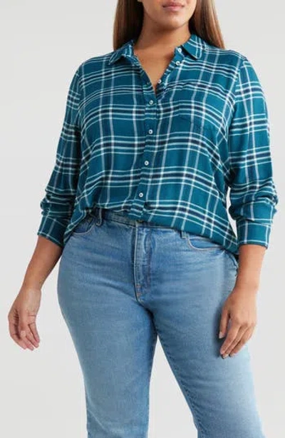 Caslon ® Flannel Button-up Shirt