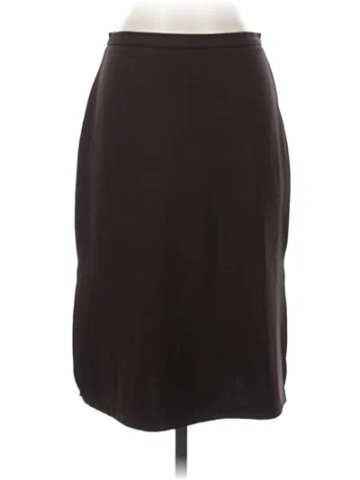 Pre-owned Caslon Formal Skirt In Brown