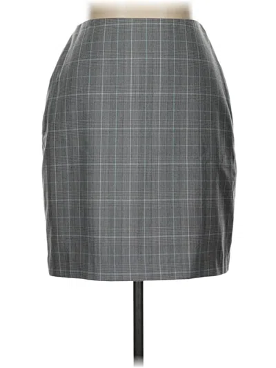 Pre-owned Caslon Formal Skirt In Gray