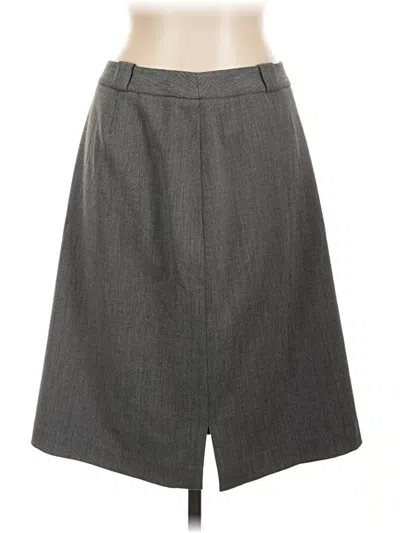 Pre-owned Caslon Formal Skirt In Gray