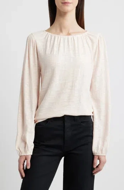 Caslon ® Gathered Neck Top In Pink