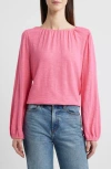 Caslon ® Gathered Neck Top In Pink