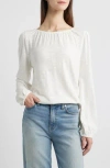 Caslon ® Gathered Neck Top In White
