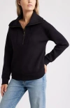 Caslon ® Half Zip Sweatshirt In Black