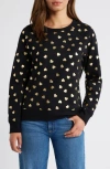 Caslon ® Heart Foil Print Graphic Sweatshirt
