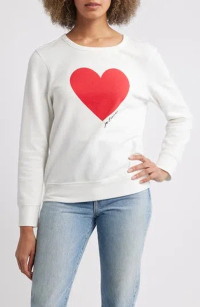 Caslon ® Heart Graphic Sweatshirt