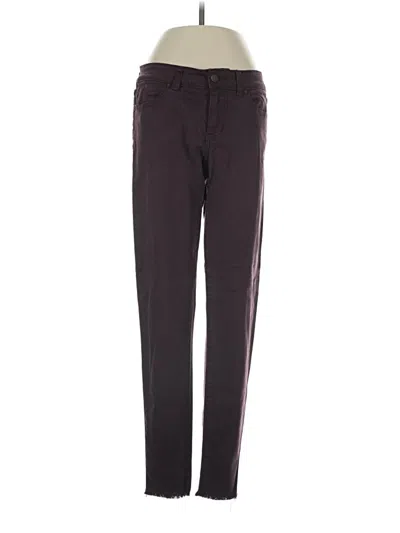 Pre-owned Caslon Jeans In Burgundy